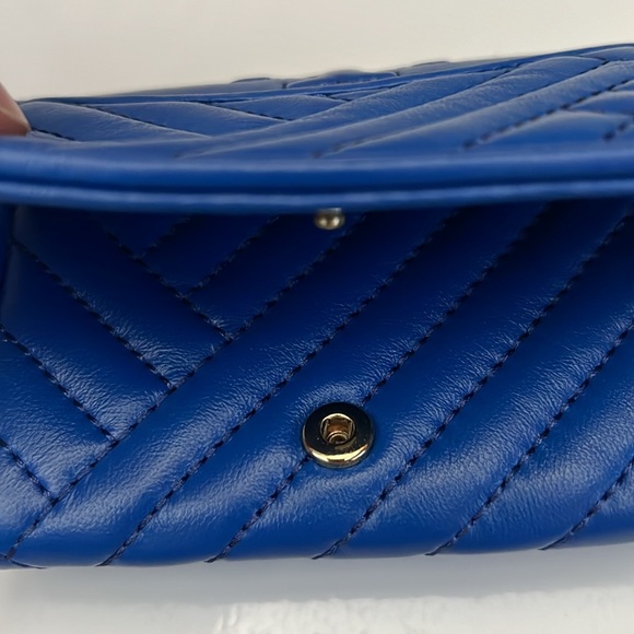 Tory Burch Mini Wallet Alexa foldable, Regal Blue / NWT - Picture 7 of 12